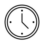 Vector image of a clock symbolizing how age affects fertility and pregnancy chances.