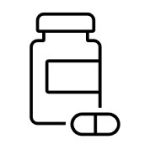 Vector image of a pill bottle symbolizing contraceptives and their effects on fertility.