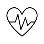 Vector image of a heart symbolizing fertility conditions like PCOS and endometriosis.