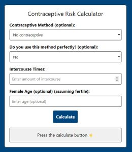 Contraceptive Risk Calculator