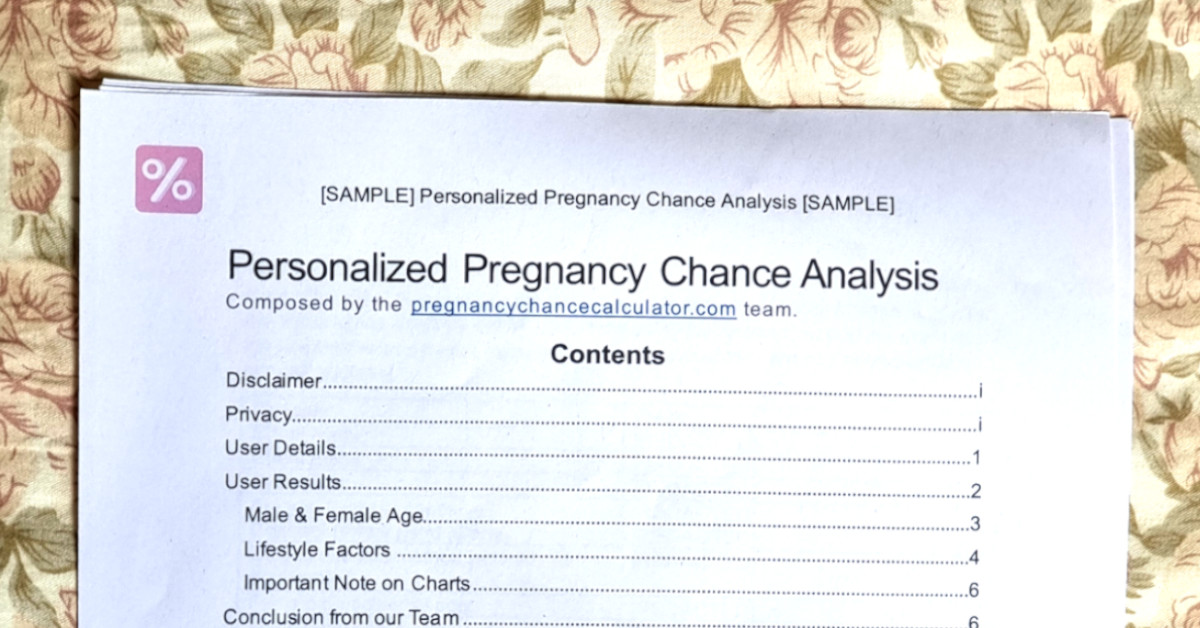 personalized pregnancy chance analysis